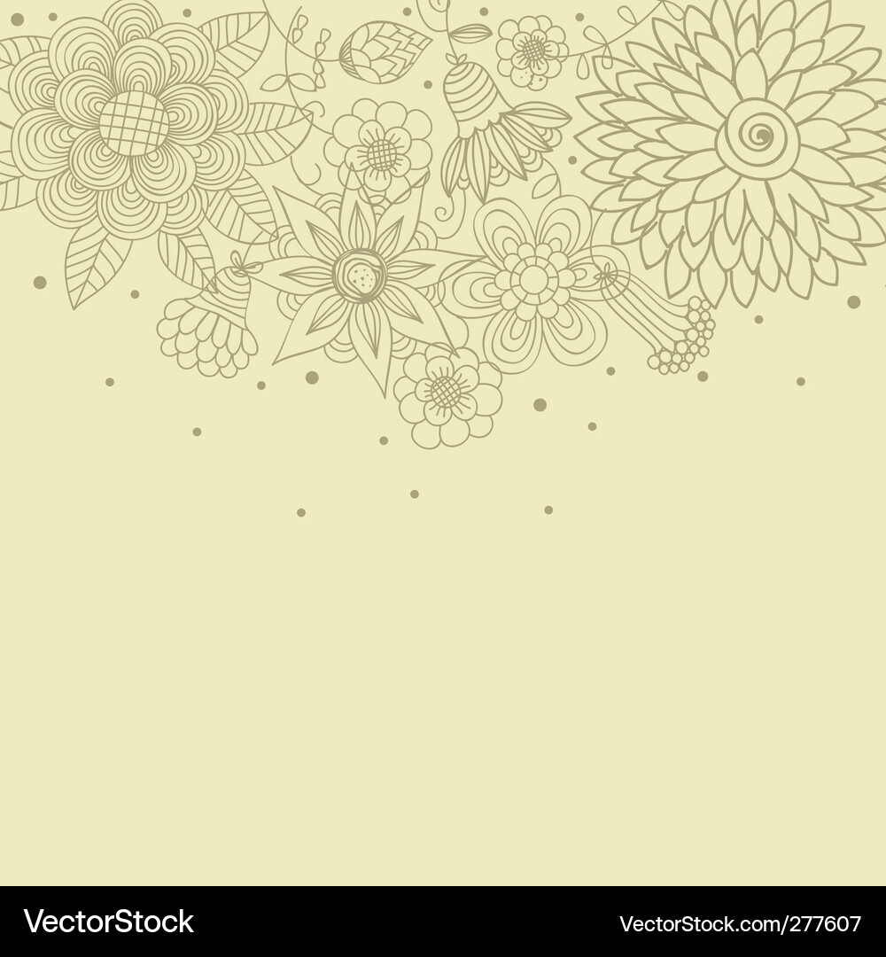 Elegant Floral Backdrop Vector Image