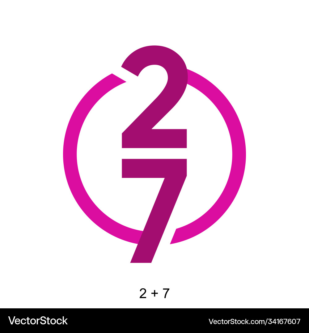 Nummer 27 für Icon oder Logo gebrauchsfertig Nummer 27 für Icon oder Logo gebrauchsfertig vektorbild
