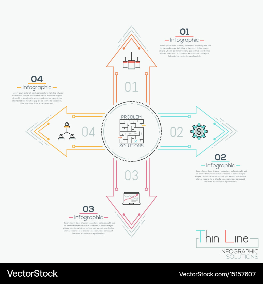 Problem Solutions Layout vector image