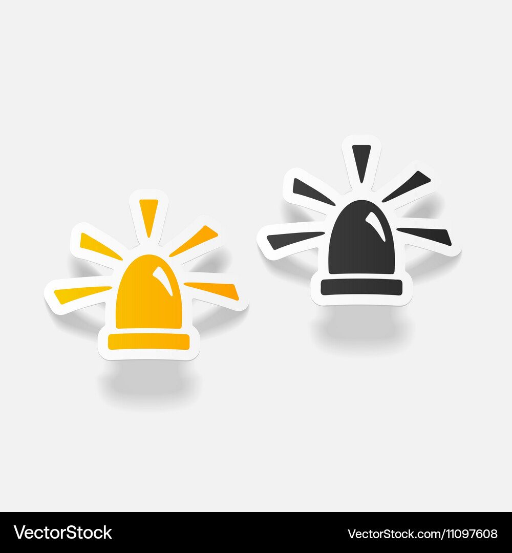 Realistic design element flasher Vector Image