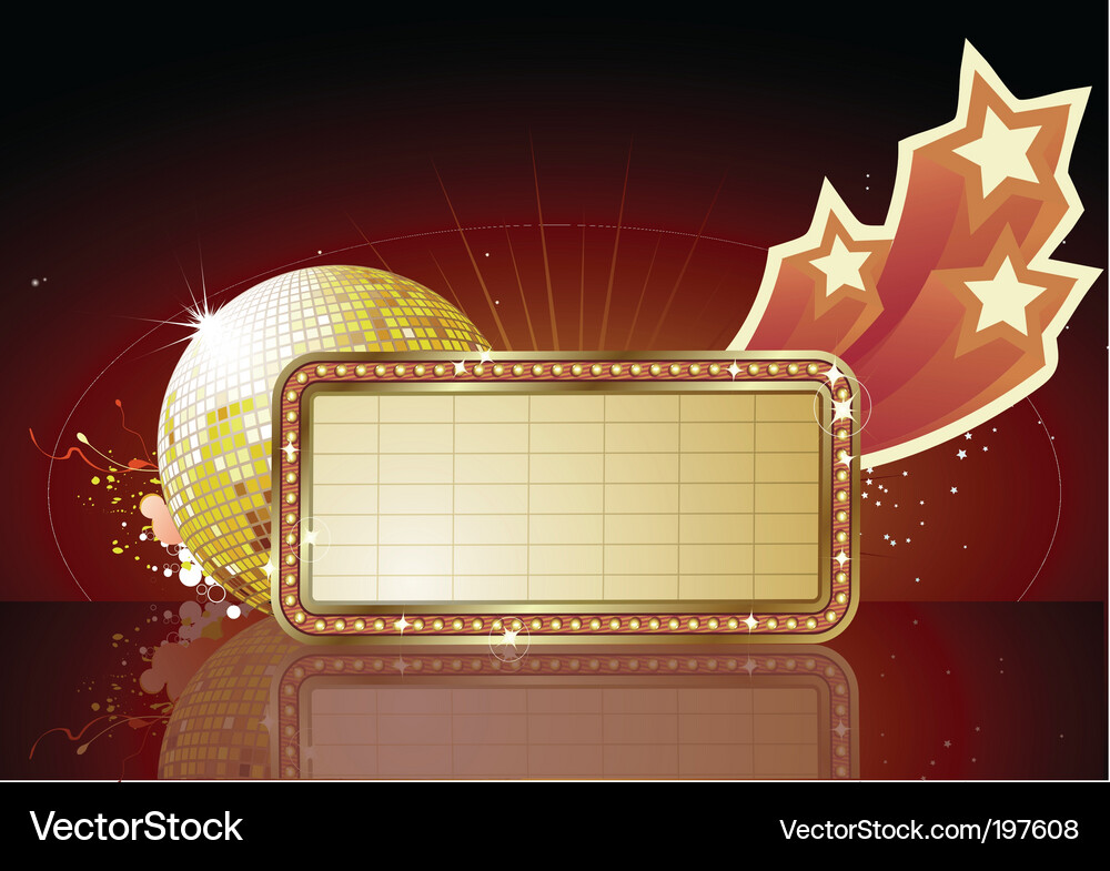 Retro Movie Sign Vector Image
