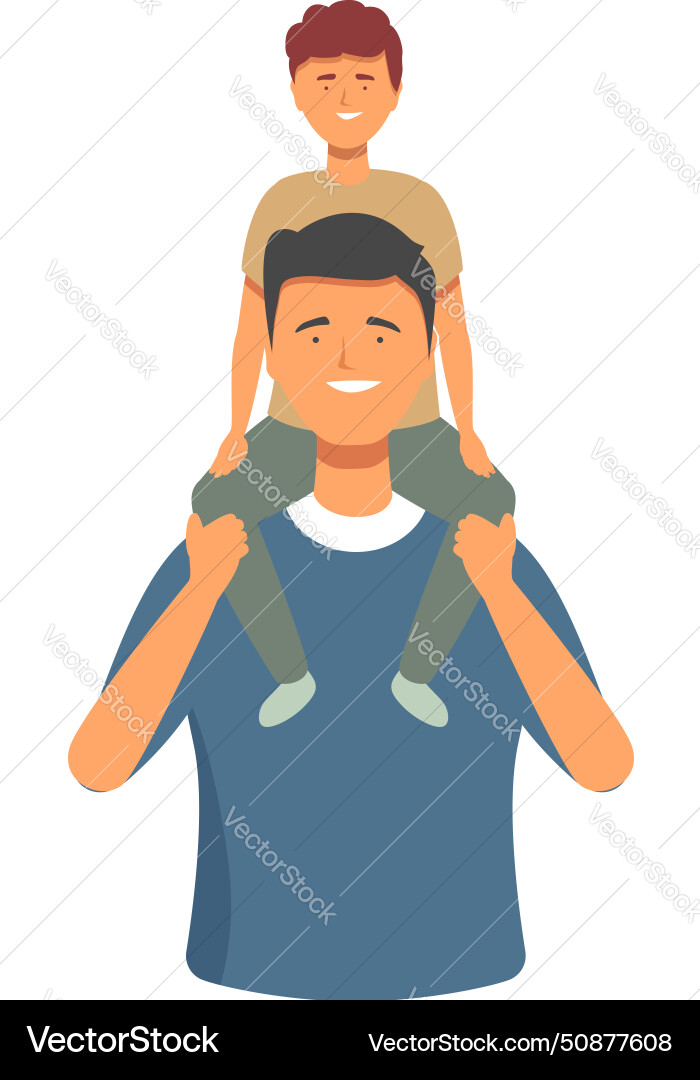 Smile play parent icon cartoon people Smile play parent icon cartoon people vector image