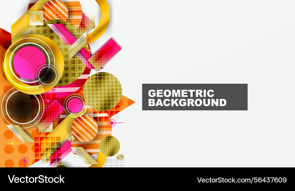 Abstract geometric shapes overlap creating Abstract geometric shapes overlap creating Vector Image