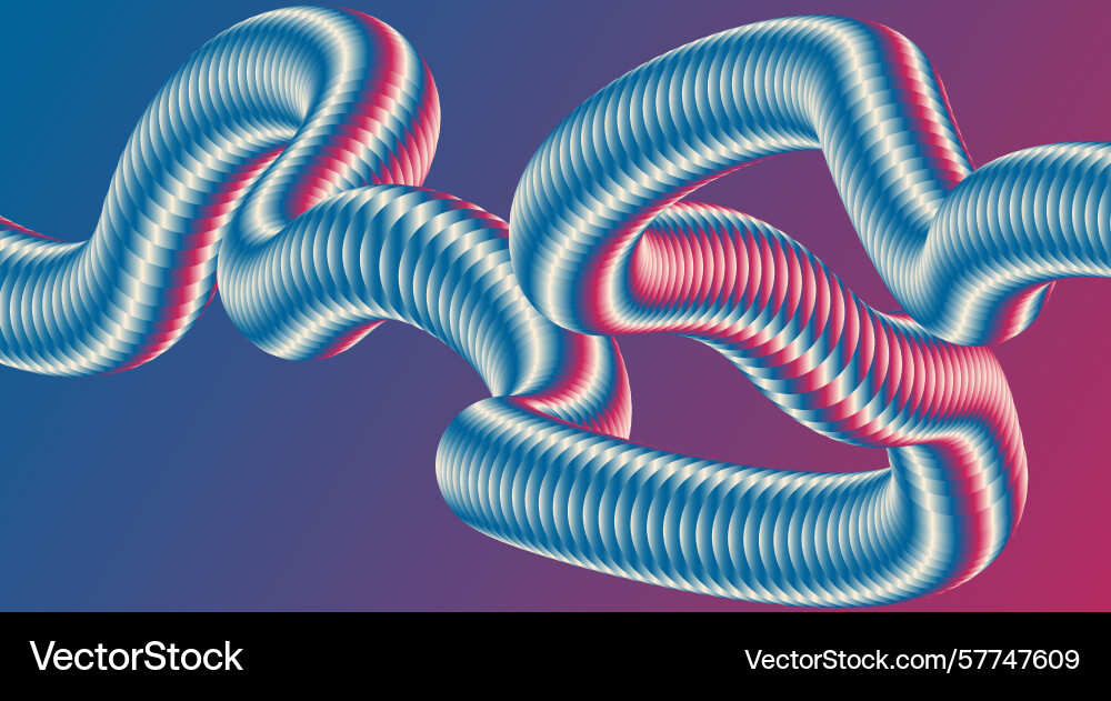 Blend flowing 3d abstract background blue colorful Vector Image
