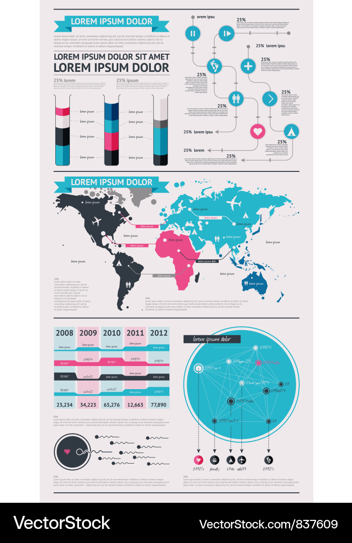 Infographic Elements & Icons Vector Image