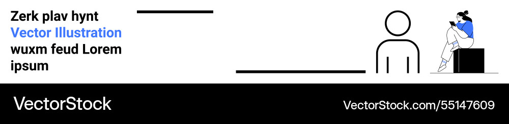 Online learning platform promoting digital Vector Image