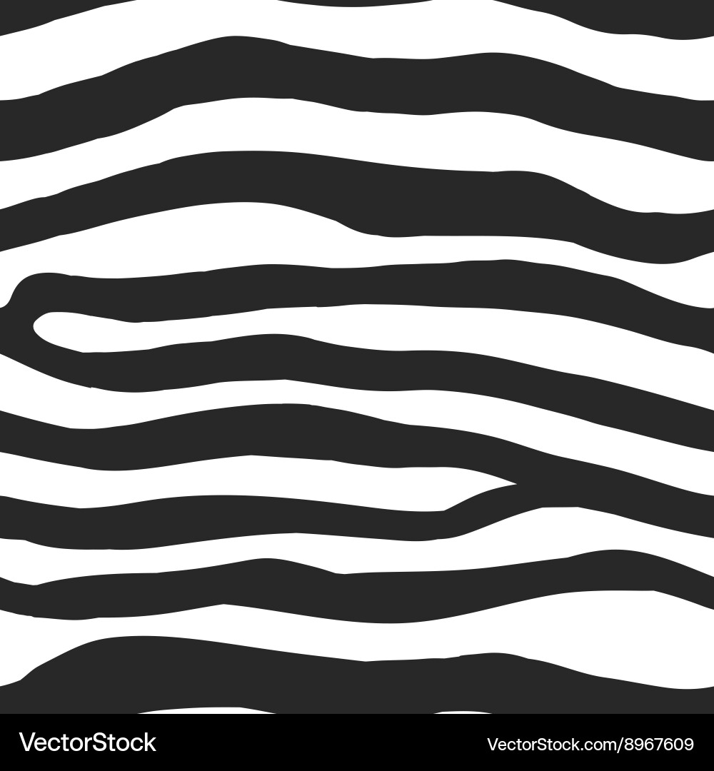 Zebra Print Seamless Pattern Vector Image