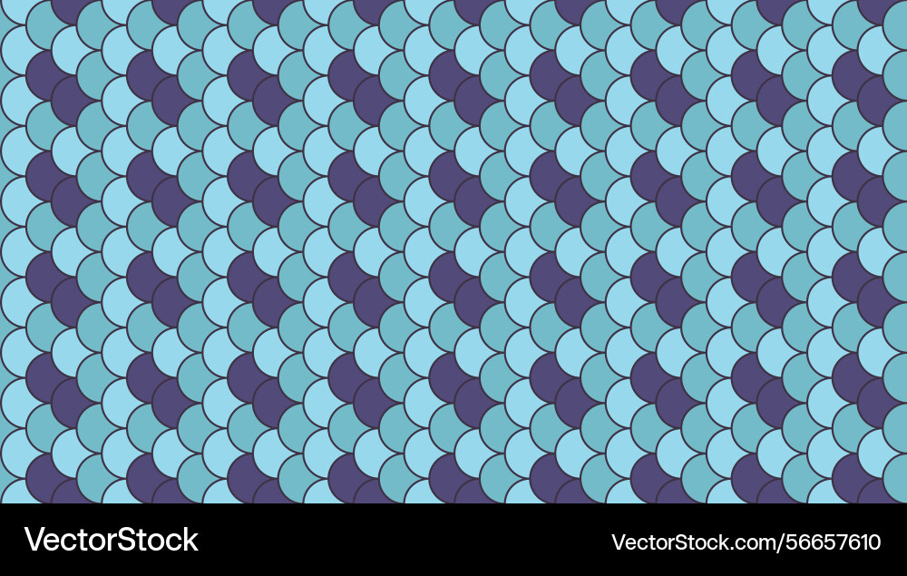 Abstract seamless pattern of overlapping scales Vector Image