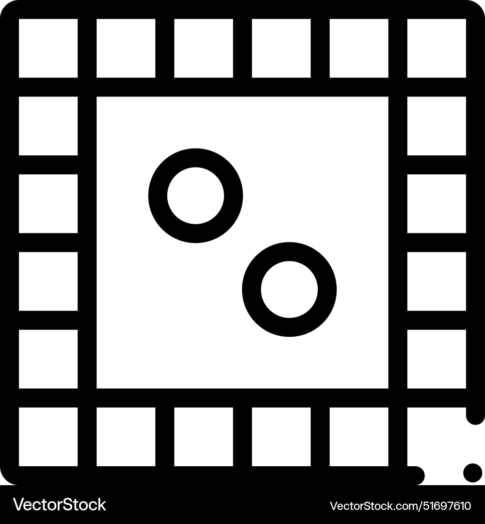 Board game icon thin linear style design isolated Vector Image