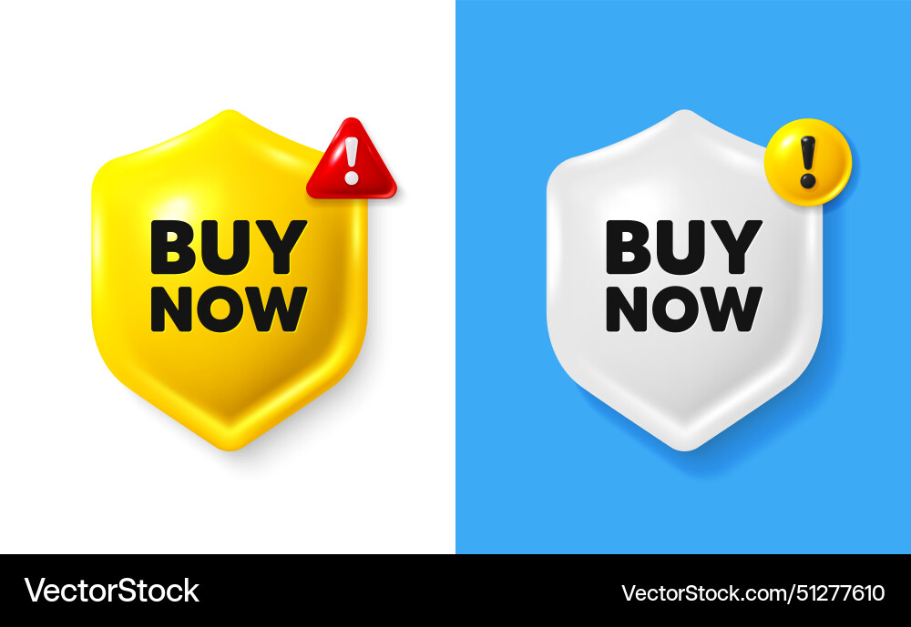 Buy now tag special offer price sign shield 3d Buy now tag special offer price sign shield 3d vector image