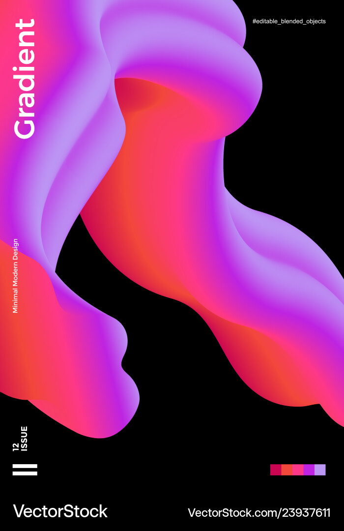 Abstract design template with 3d flow shapes Abstract design template with 3d flow shapes vector image