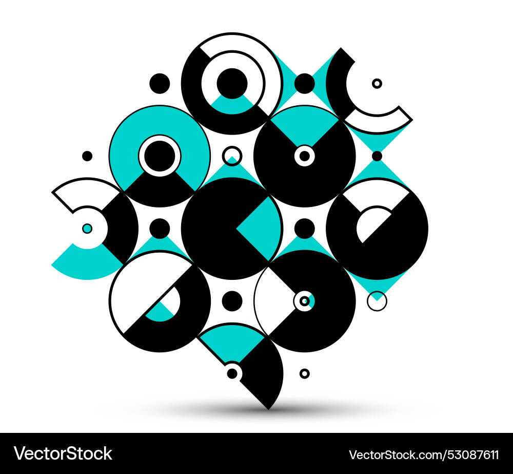 Abstract geometric pattern background isolated vector image