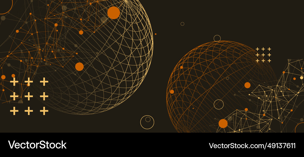 Abstract scientific background using wireframe Abstract scientific background using wireframe vector image