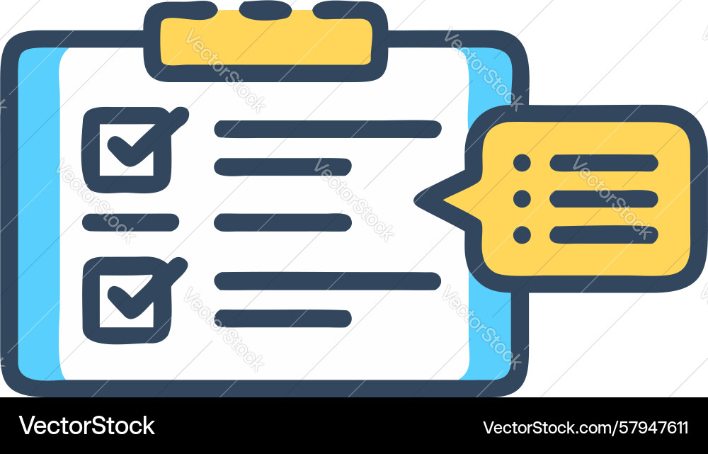 Digital Checklist Task List Icon Vector Image
