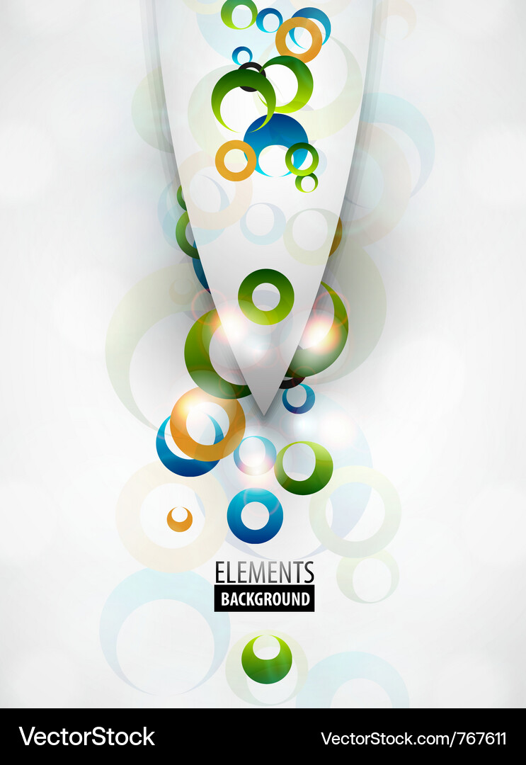 Dynamic Geometric Color Splash Vector Image