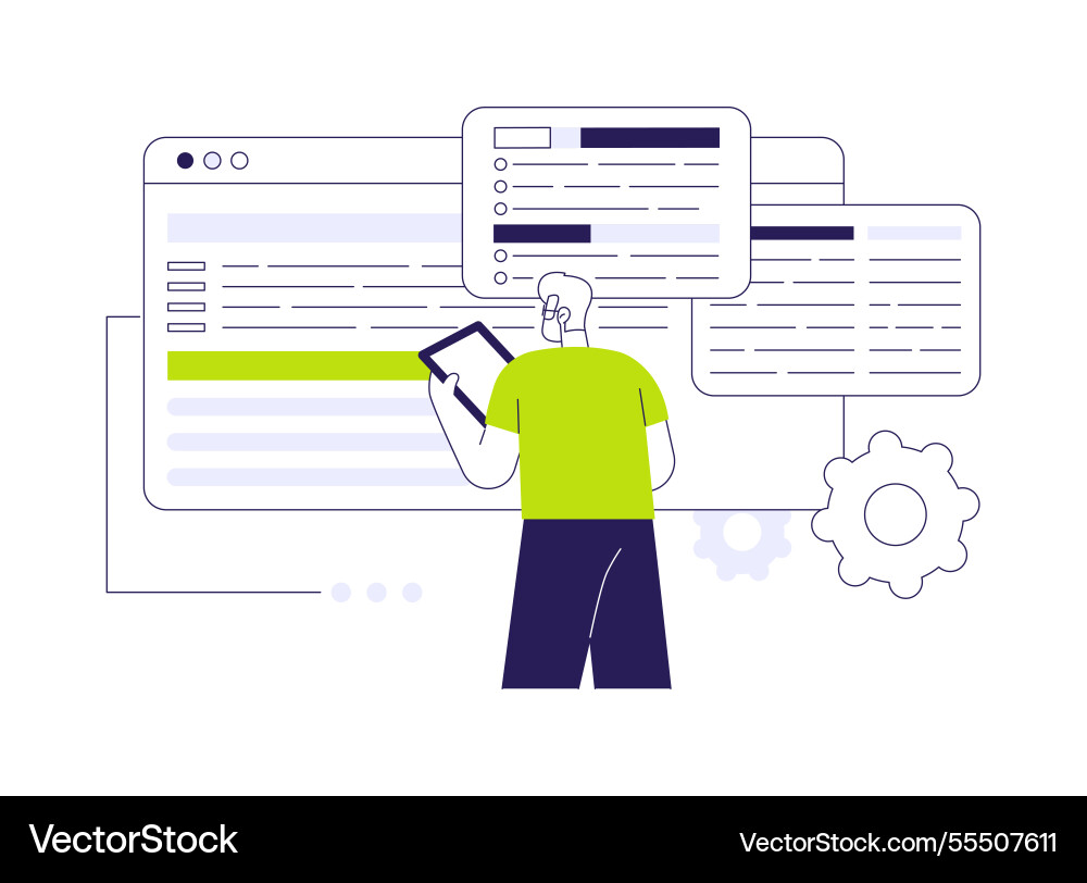 Software audit abstract concept Software audit abstract concept Vector Image