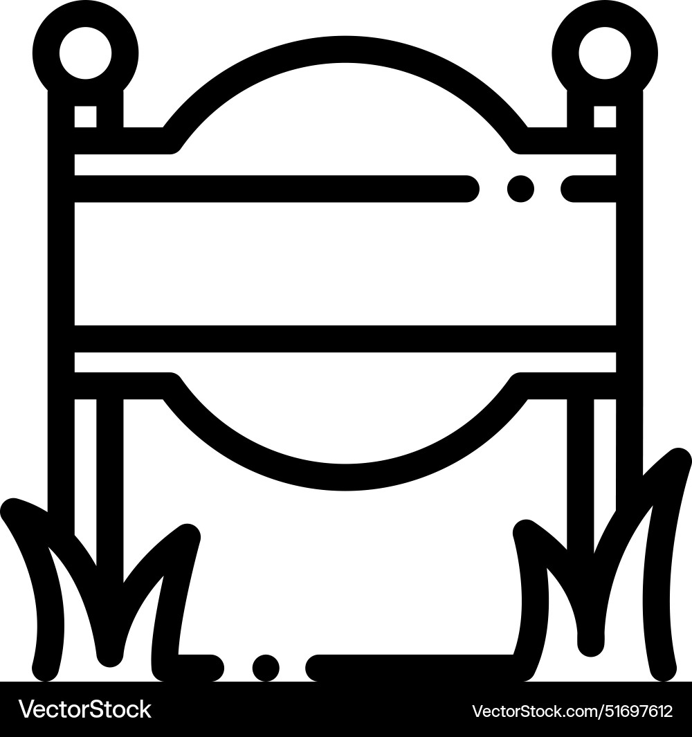Board icon thin linear style design isolated Board icon thin linear style design isolated vector image