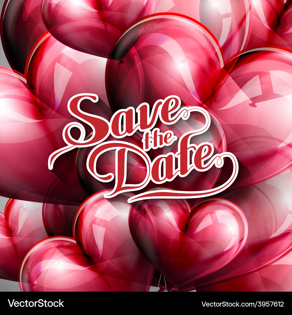 Holiday save date label Vector Image