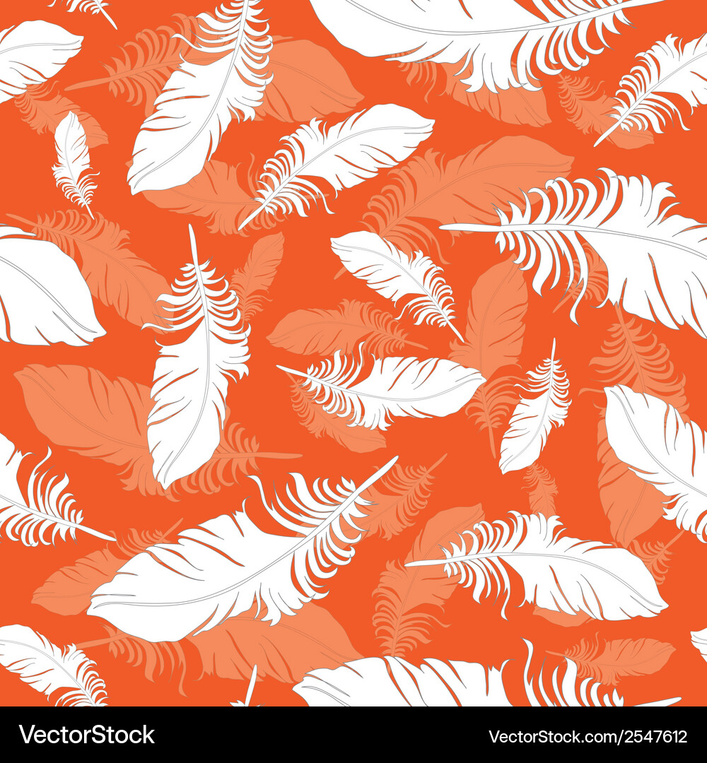 Plumage background seamless pattern Vector Image