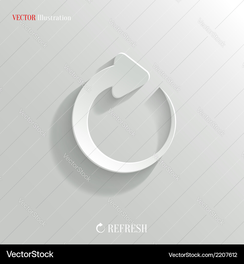 Refresh Icon - Circular Button Vector Image