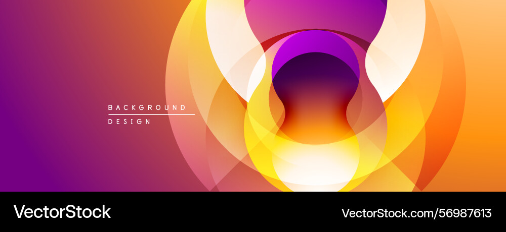Abstract design features overlapping circles Abstract design features overlapping circles Vector Image