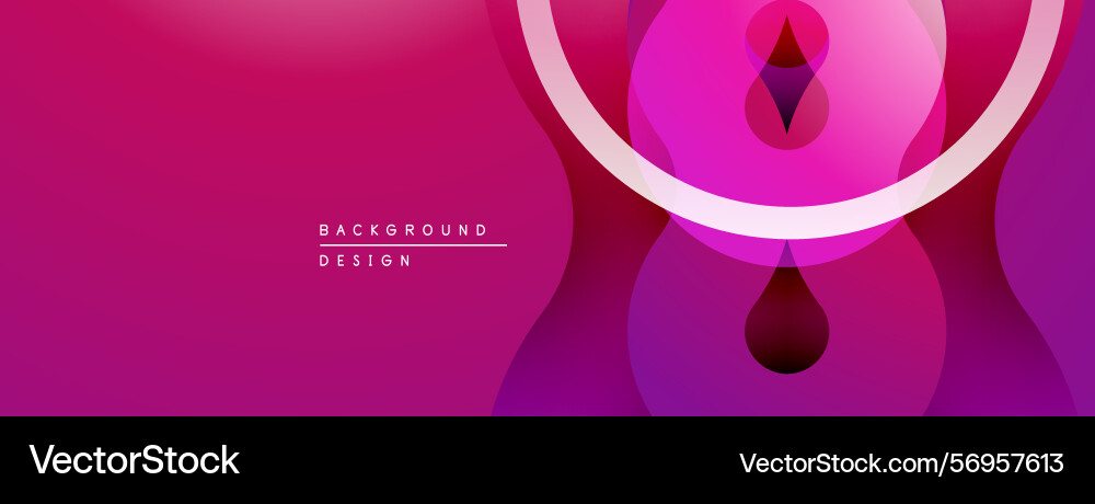 Abstract pink design features overlapping circles Abstract pink design features overlapping circles Vector Image