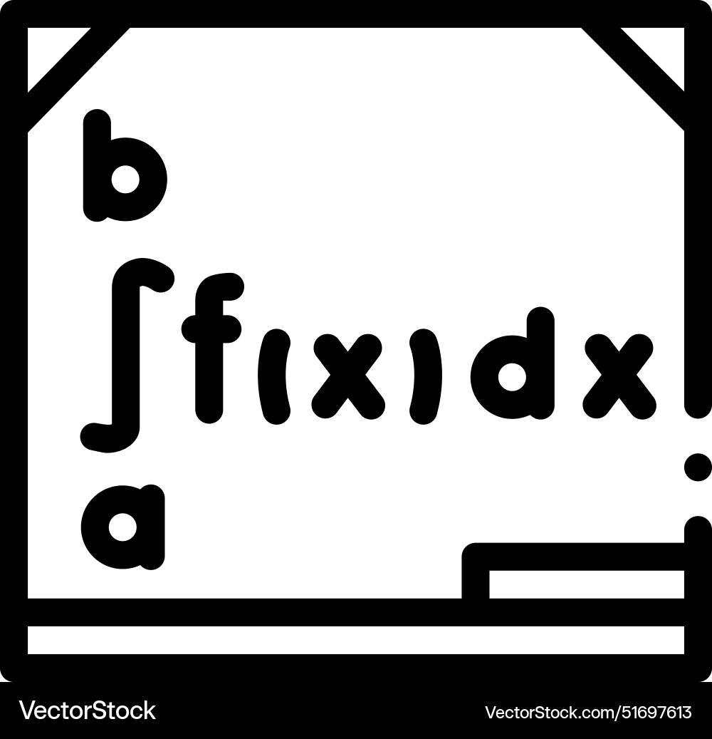 Board icon thin linear style design isolated Board icon thin linear style design isolated Vector Image