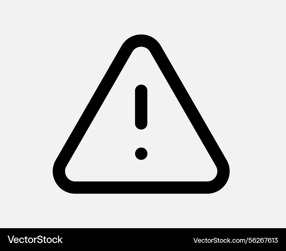 Safety triangle warning symbol warn problem error Safety triangle warning symbol warn problem error vector image