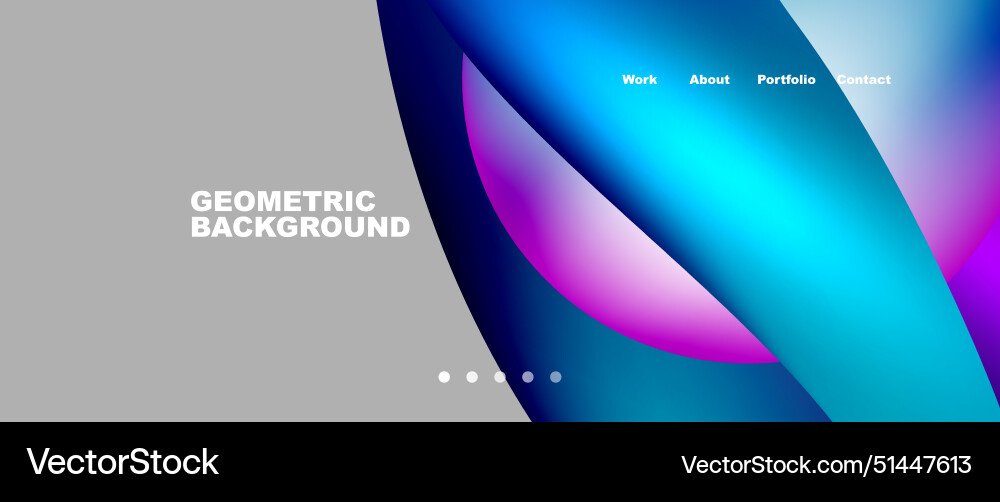 Web page design with geometric elements - circle Web page design with geometric elements - circle vector image
