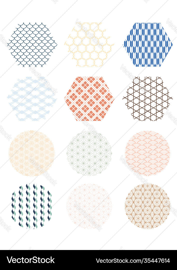 Abstract art background with japanese pattern Abstract art background with japanese pattern vector image