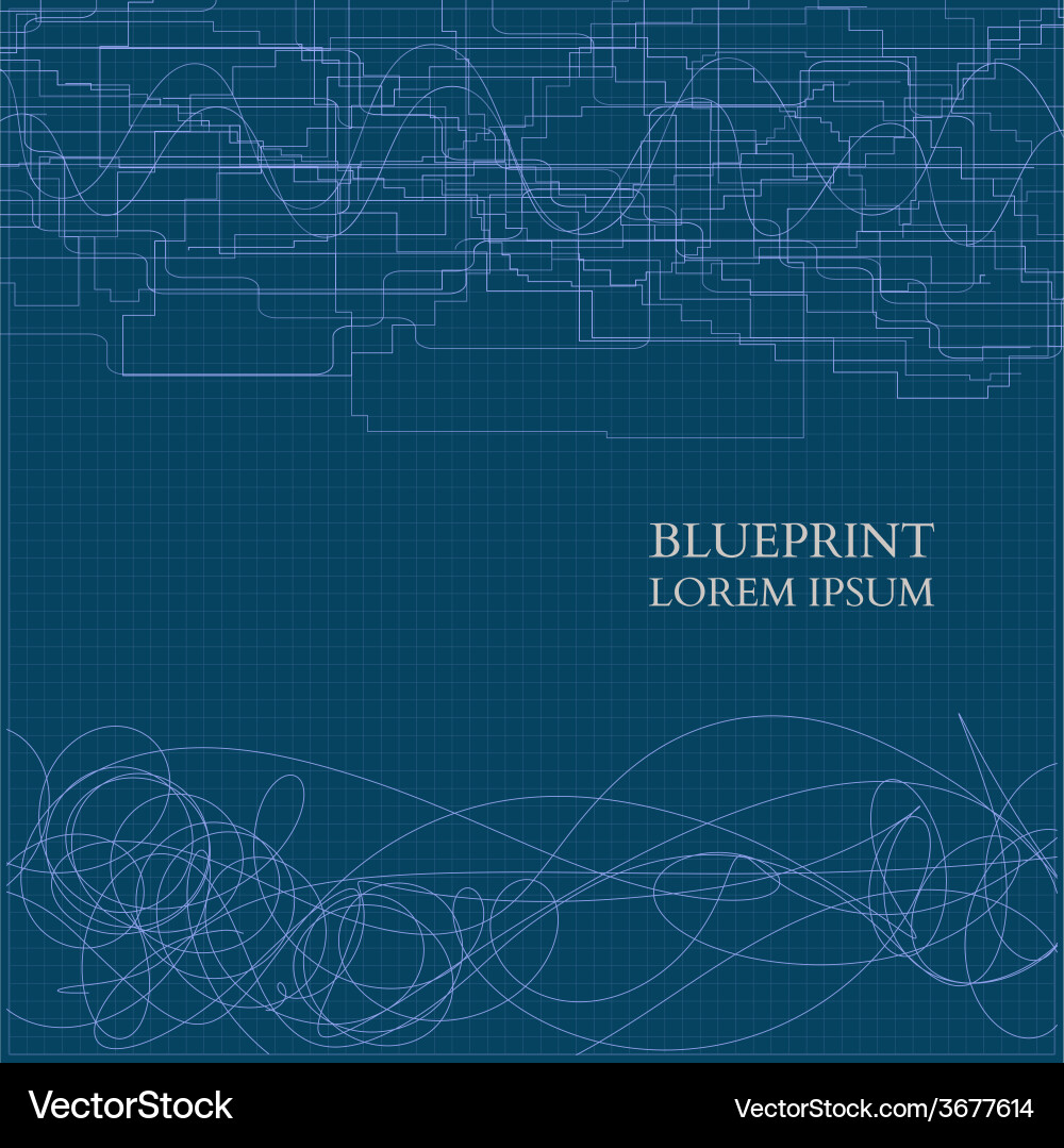 Abstract Blueprint Pattern vector image