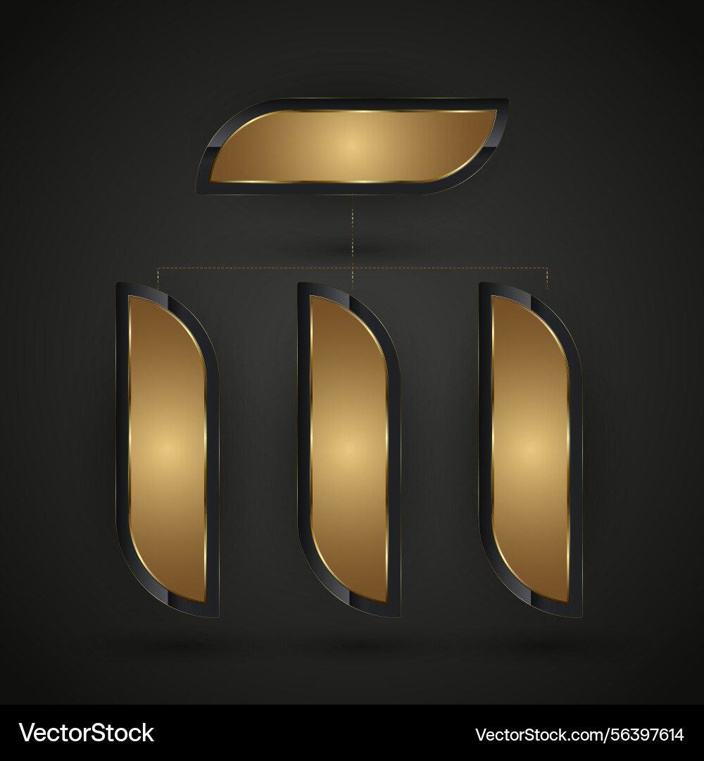 Charts buttons and banner design vector image