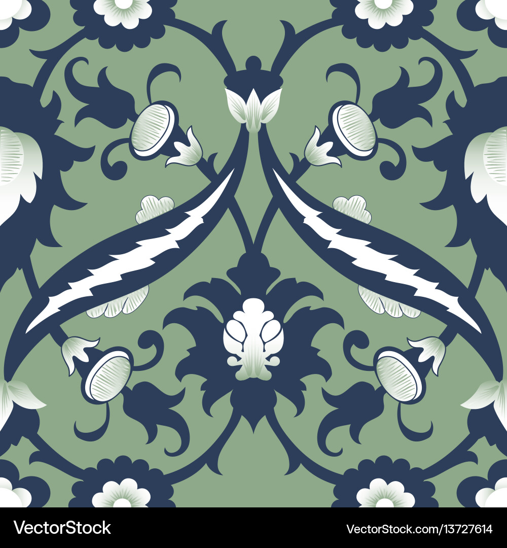 Intricate Damask Pattern vector image