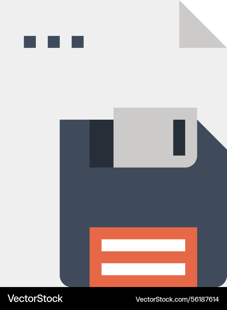 Save document flat web icon concept Save document flat web icon concept vector image