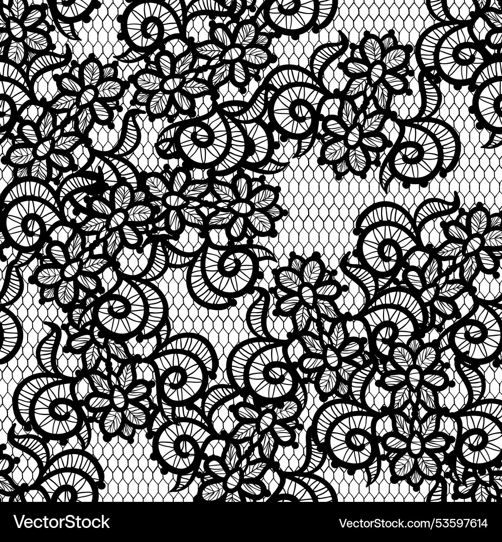 This elegant design features a mesmerizing black Vector Image