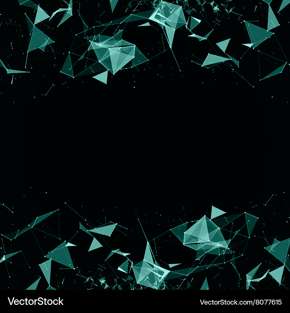 Cybernetic Particle Network vector image