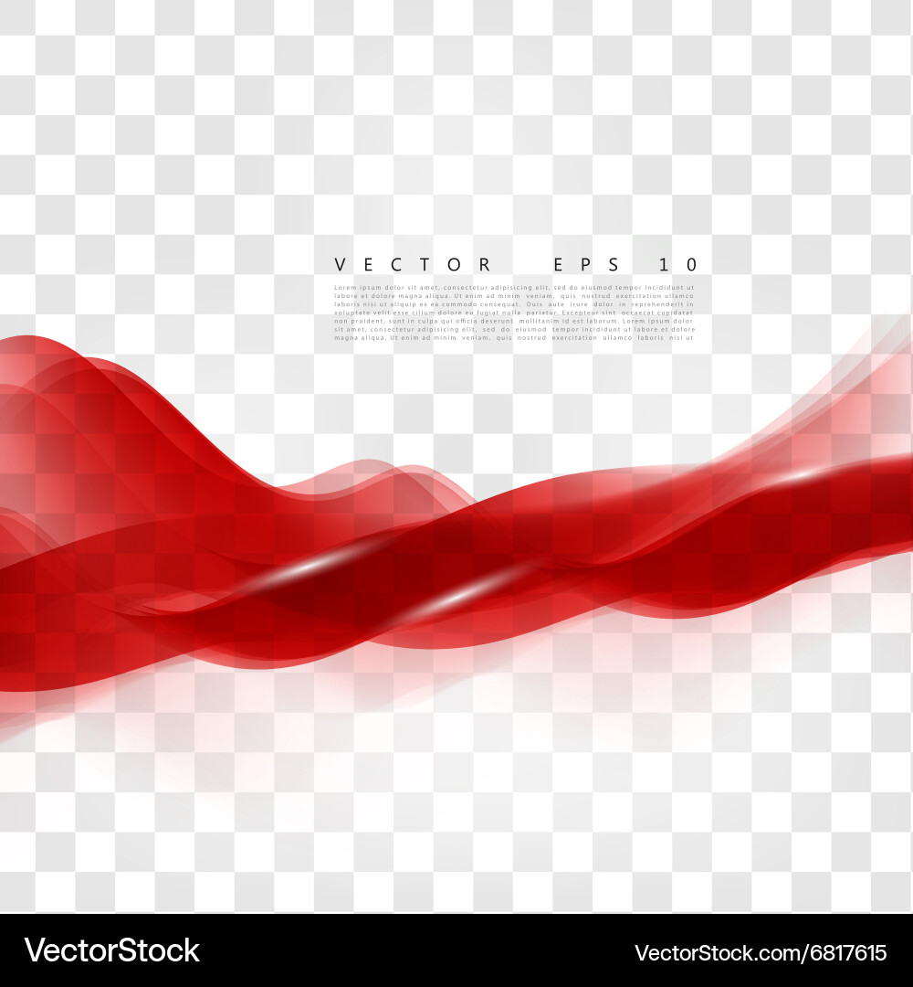 Red background curve Vector Image