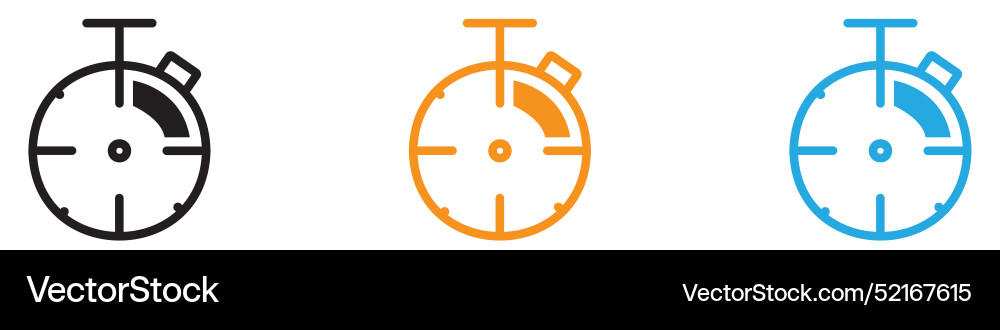 Testing time icon logo set collection for web app Testing time icon logo set collection for web app vector image
