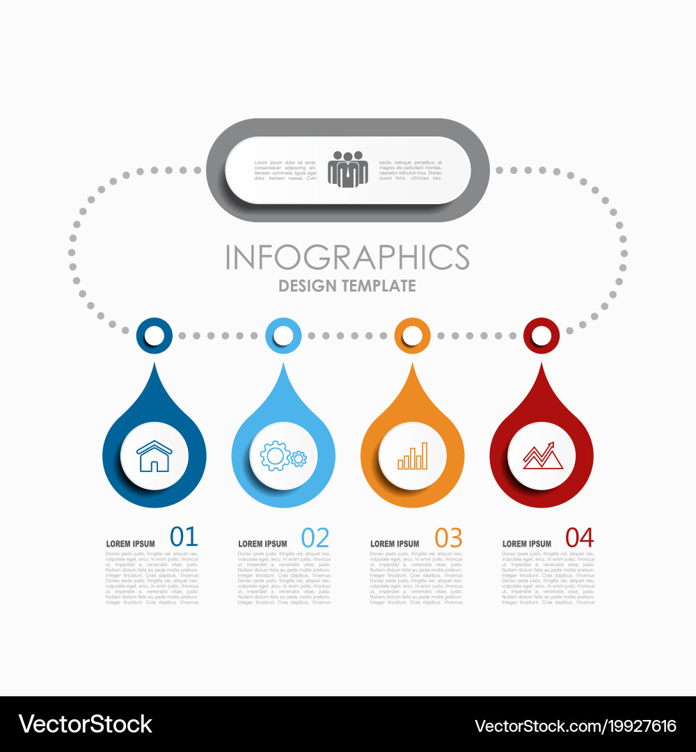 Workflow Diagram Template Vector Image