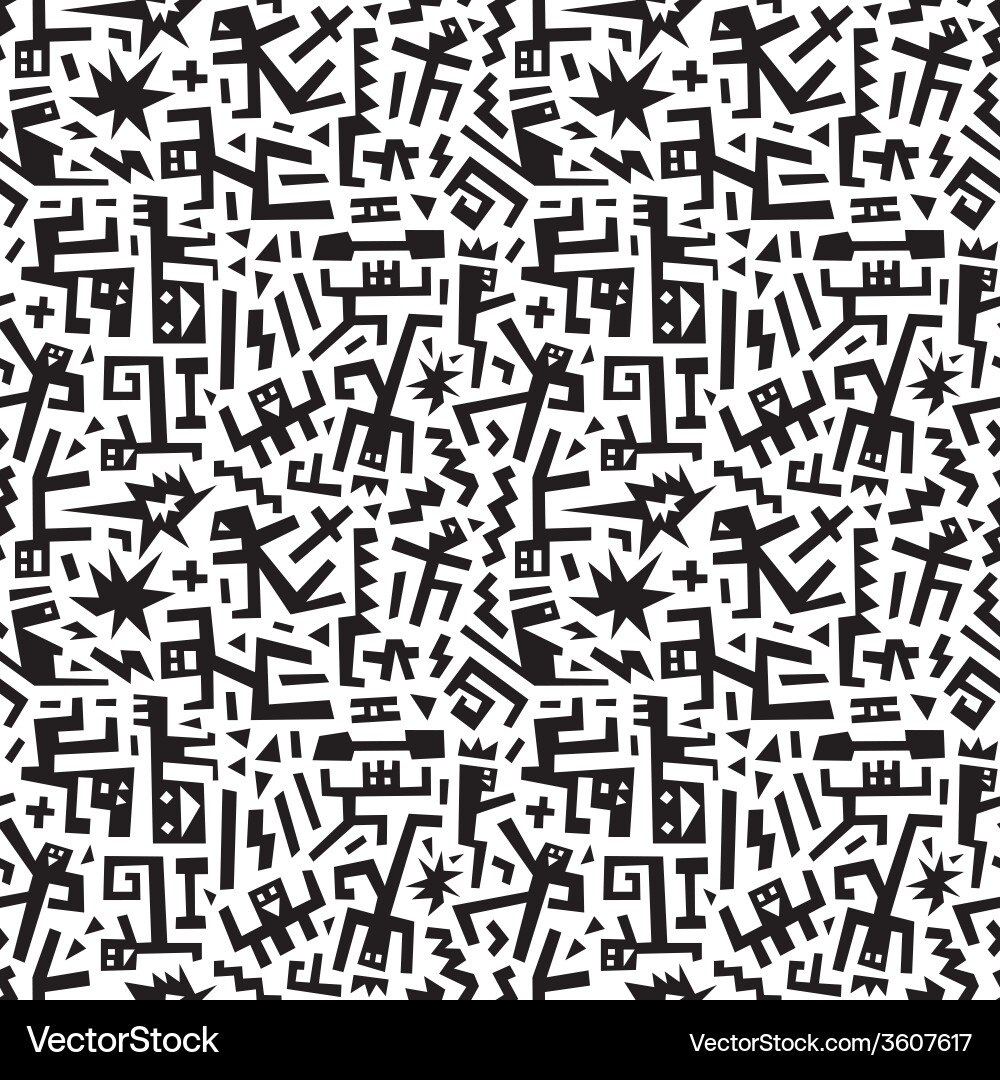 Geometric Chaos - Abstract Pattern Vector Image