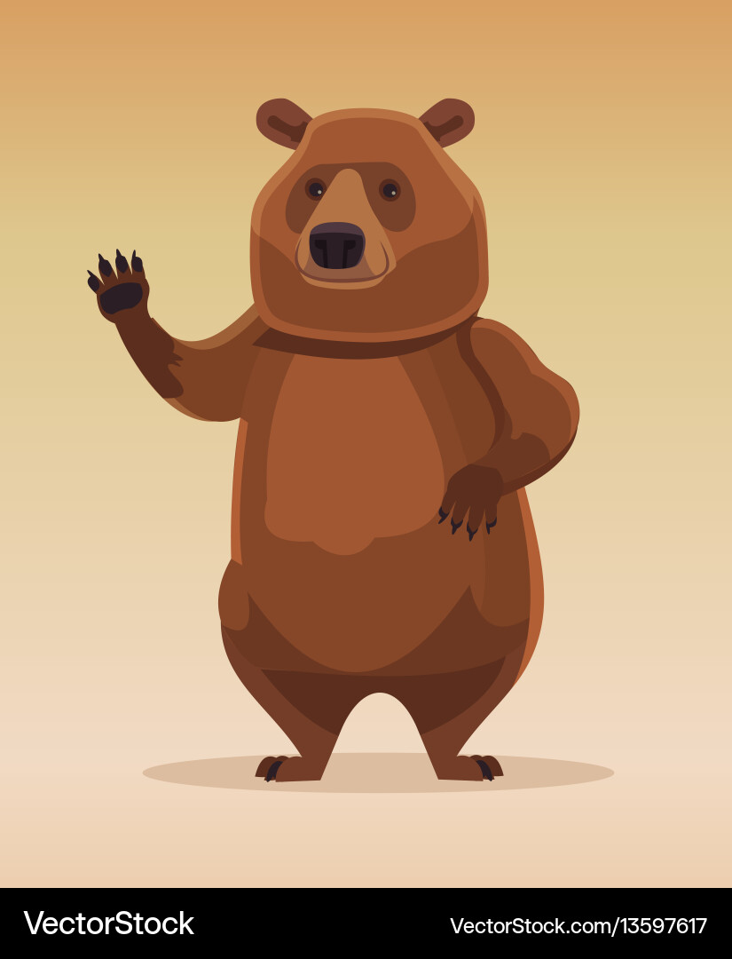 Friendly bear. Дружелюбный медведь. медведь. дружелюбность. bear stylization.