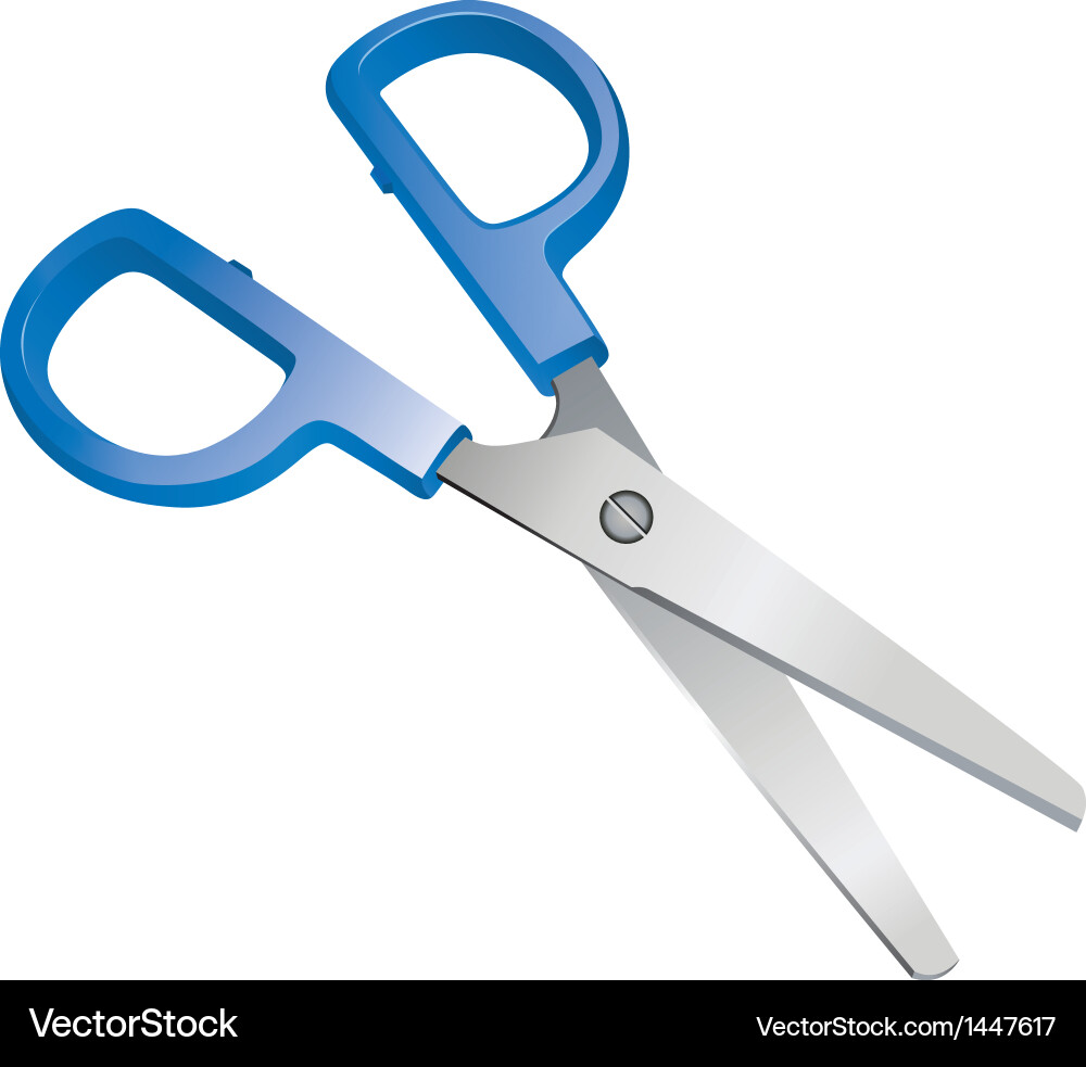 Isolated Scissors on White Background Vector Image