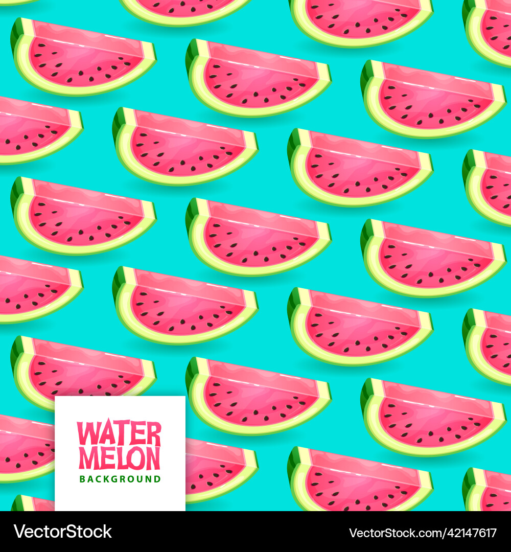 Seamless pattern with watermelon slices Seamless pattern with watermelon slices vector image