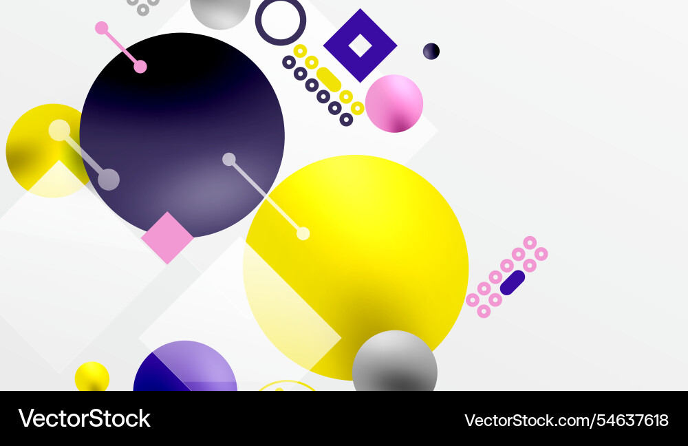 Circles and elements geometric abstract background Circles and elements geometric abstract background vector image