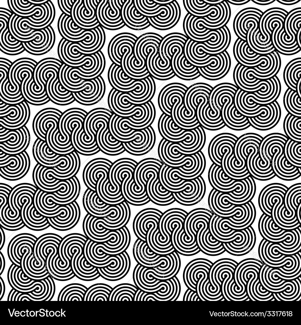 Design seamless monochrome zigzag lacy pattern Vector Image