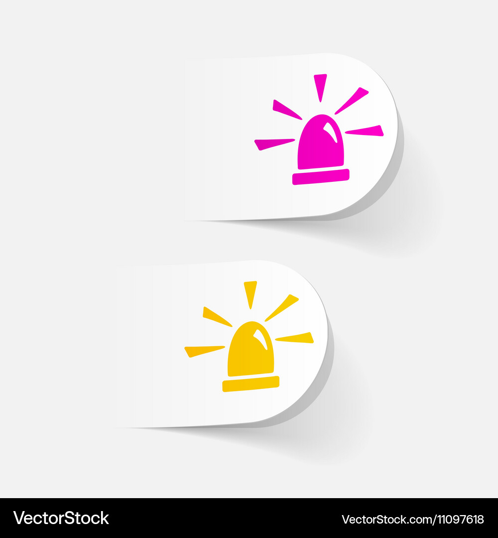 Realistic design element flasher Vector Image