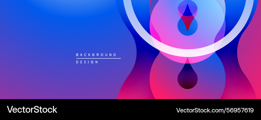 Abstract background features layered shapes vector image