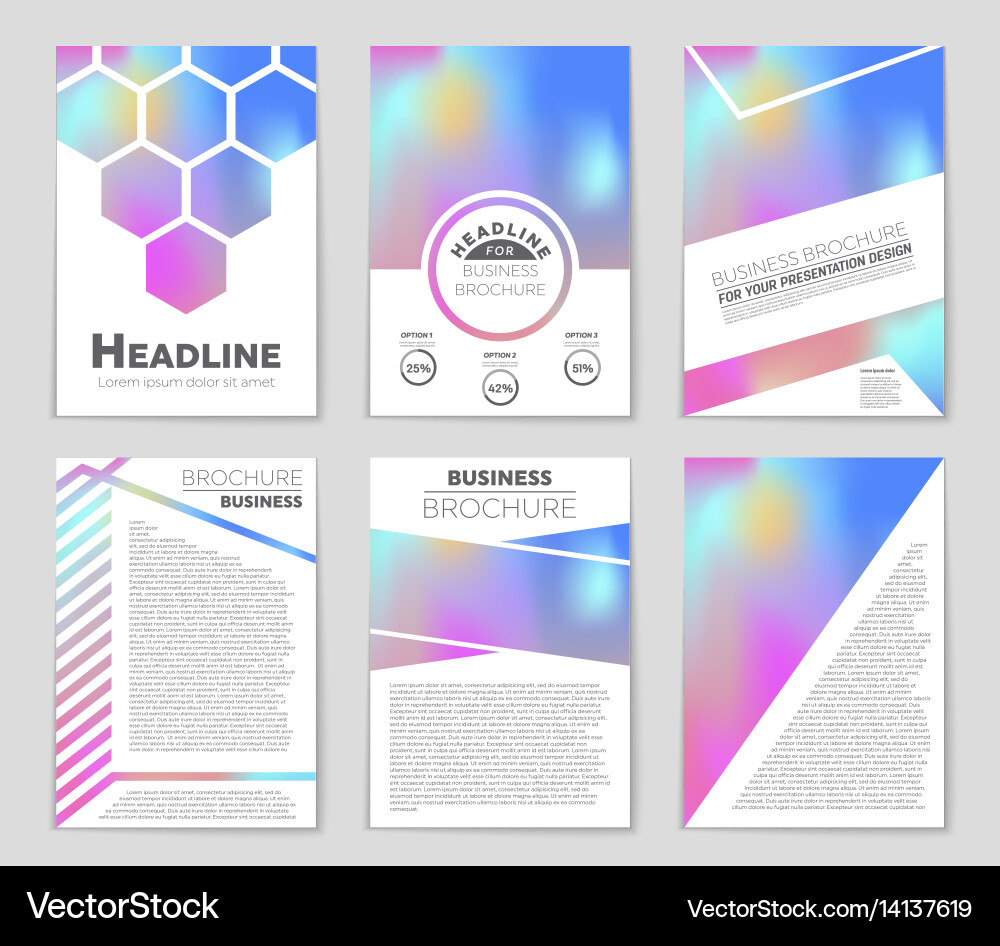 Abstract layout background set for art vector image