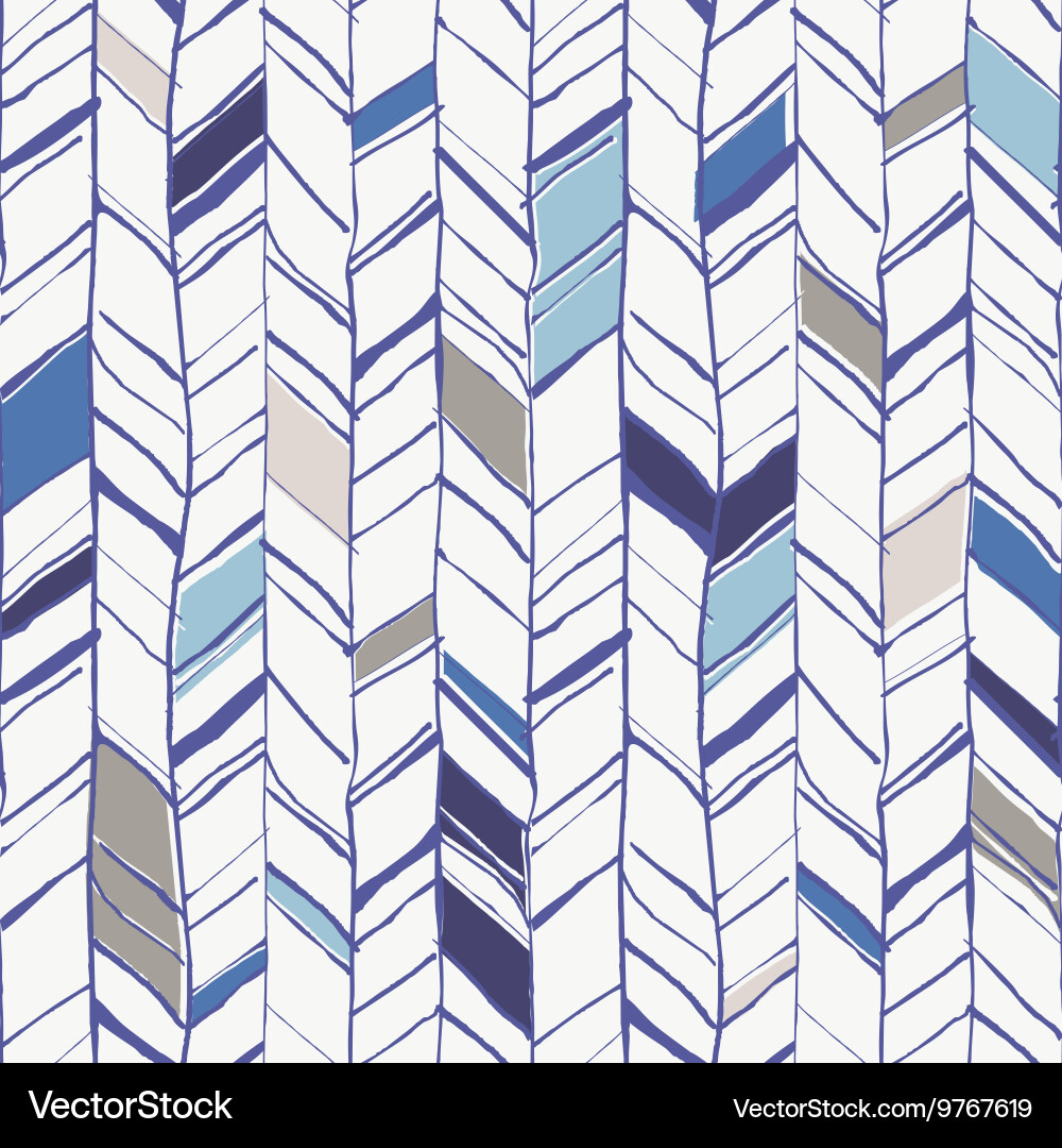 Herringbone Pattern Sketch vector image
