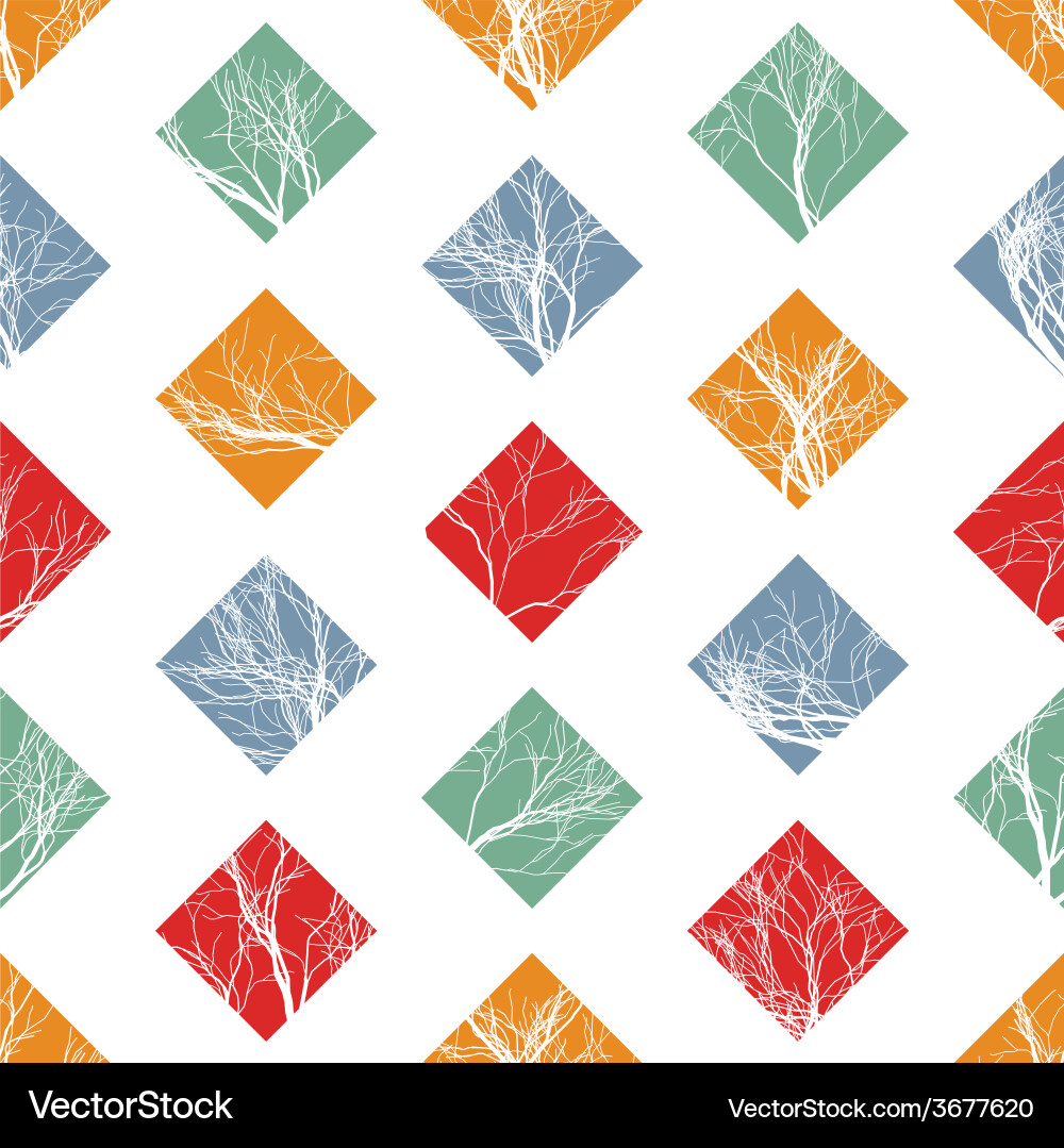 Abstract colorful squares seamless pattern Vector Image